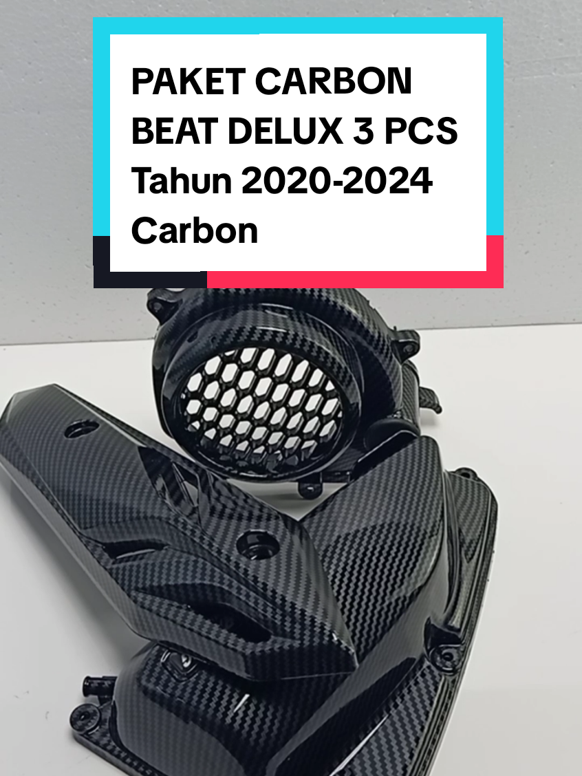 PAKET CARBON BEAT DELUX 3 PCS Tahun 2020-2024 Carbon #beat #tutupfulterbeat #tutupknalpotbeat #tutupkipasbeat #variasimotor #aksesirismotor 