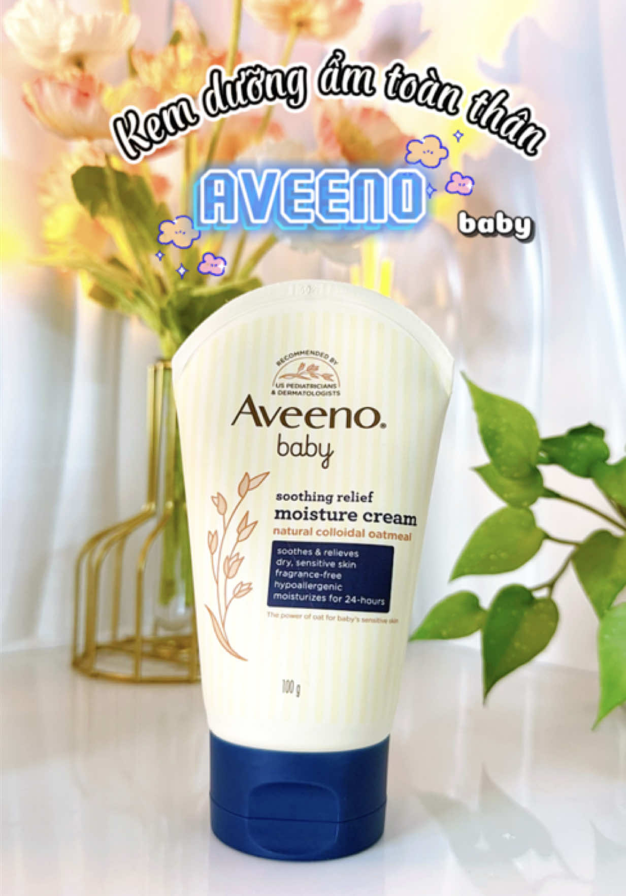 Bí kíp cho bé dù ở máy lạnh gần như 24/24h mà da vẫn luôn mềm mại #aveeno  
