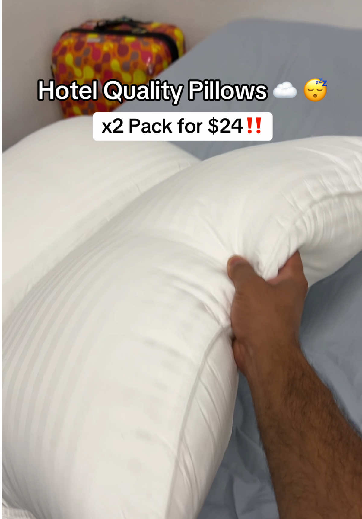 A good night sleep is one of the most important things for me 😴 #sleep #pillows #comfort #hotelpillows #viraltiktok 