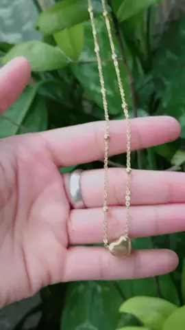 Stainless steel Gold Color heart love chain Necklace #stainlessnicklace #stainlessnicklacehighquality #nicklace #fyp #tiktok 