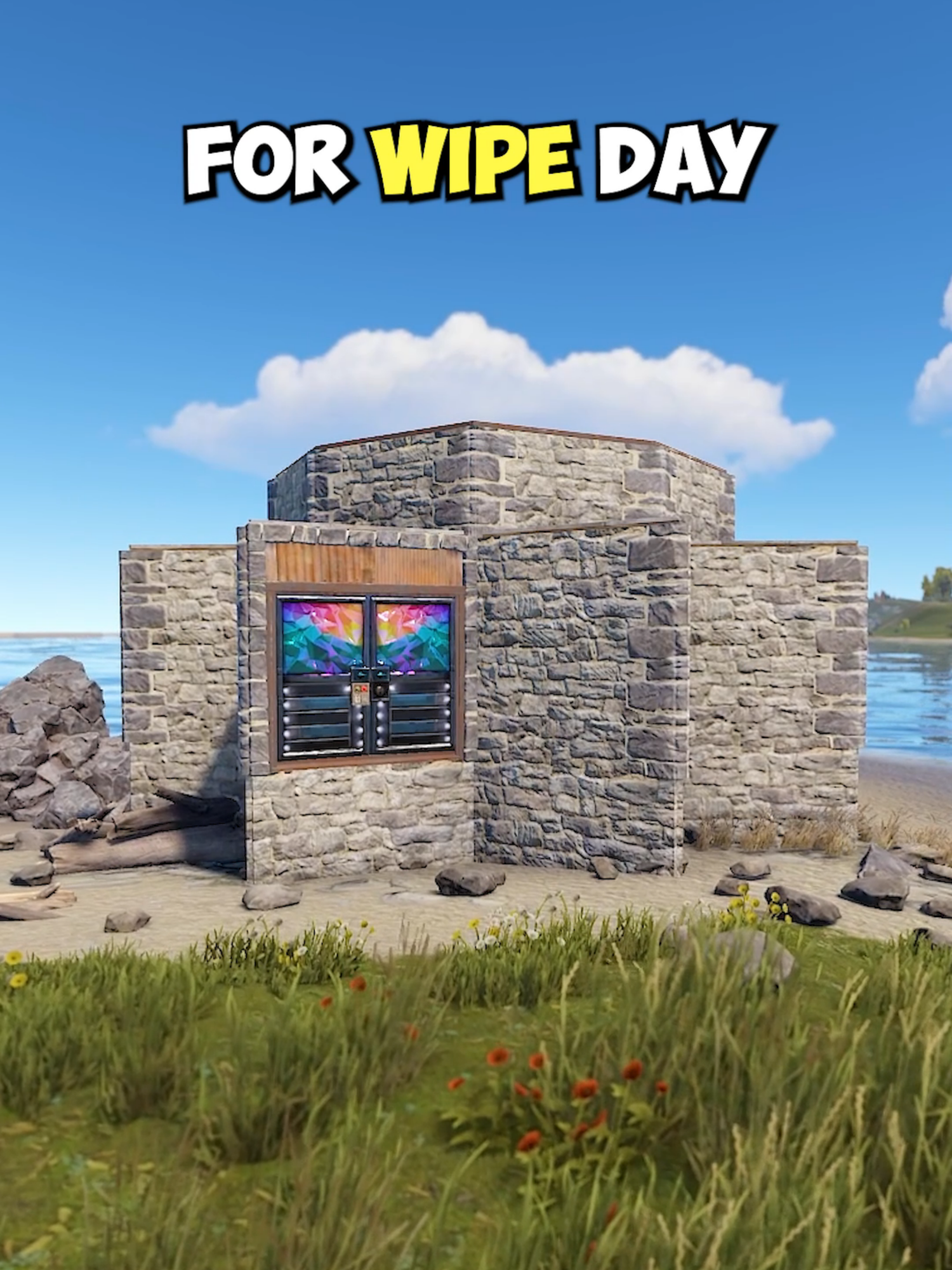 Building a Easy Solo/Duo Bunker in RUST - #rust #rustgame #rustclips #rusttok #fyp #rusttips