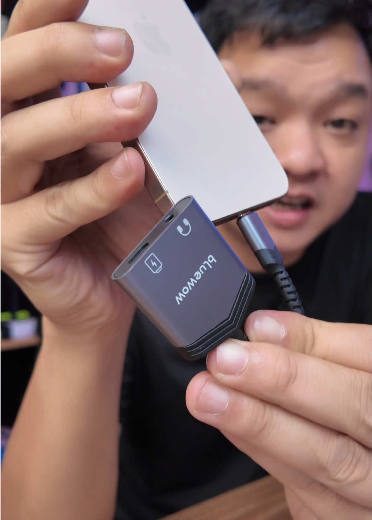 Bộ Chuyển Đổi sạc USB-C 3 in 1= #tainghe #tainghekhongday #tainghebluetooth #jackchuyendoi 