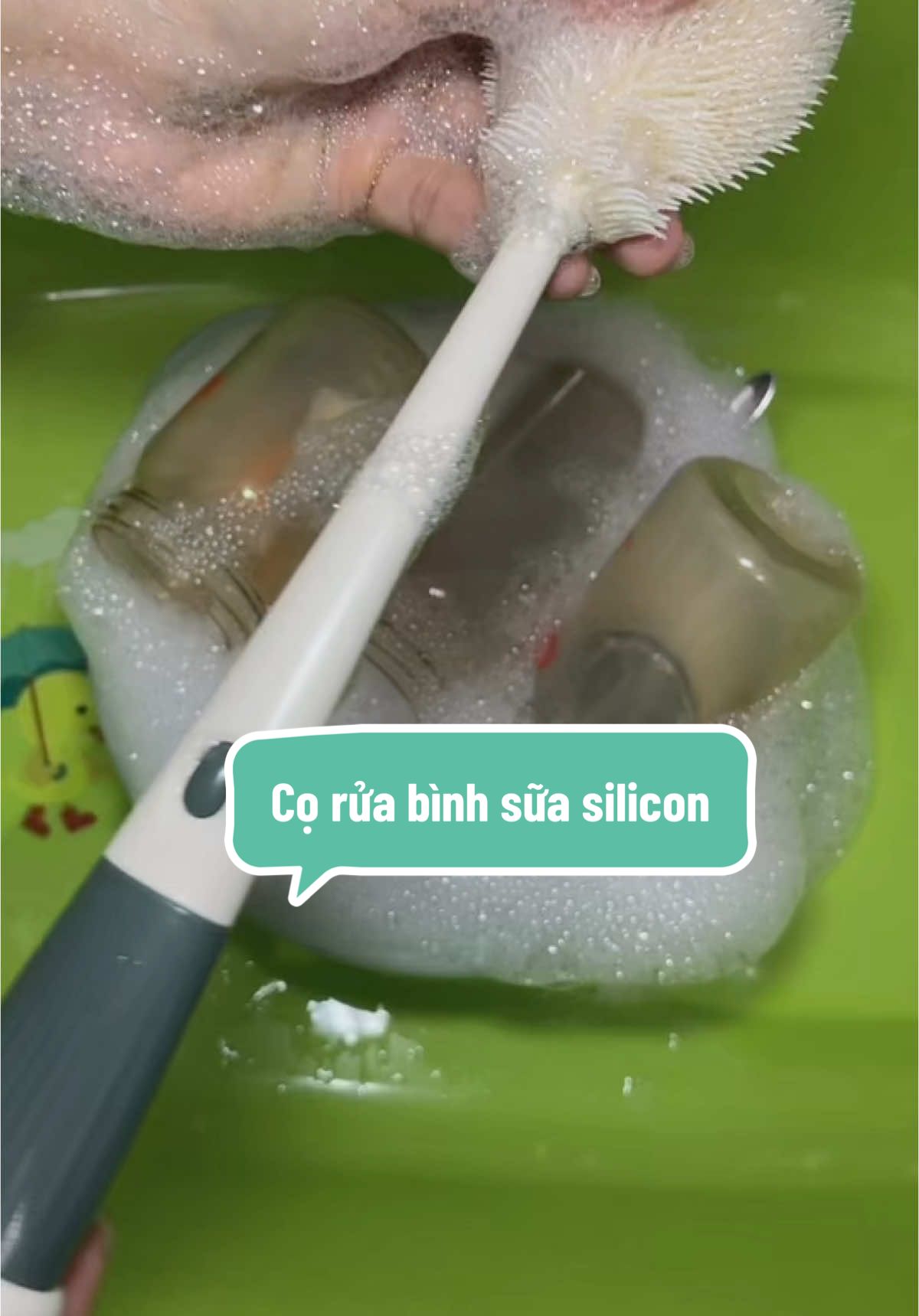 #CapCut cọ rửa bình sữa silicon 4trong1#mẹbimsua #coruabinhsua #coruasilicon #coruabinhsuachobe 