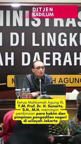 Pembinaan administrasi dan teknis yudisial bagi para hakim se-wilatah Daerah Khusus Jakarta, 23 Mei 2025 #sobatbadilum  #ditjenbadilum  @humasmahkamahagung 