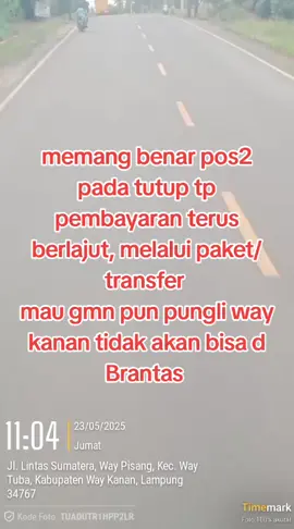 @Satlantas Polres Way Kanan @Tvone @Metro TV @tvrinasional @poldalampung @polsekwaytuba_reswk 