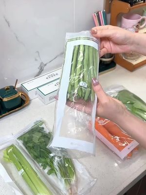 Túi zip dài này tiện lắm luôn ạ! Đựng rau cực kỳ tiện!