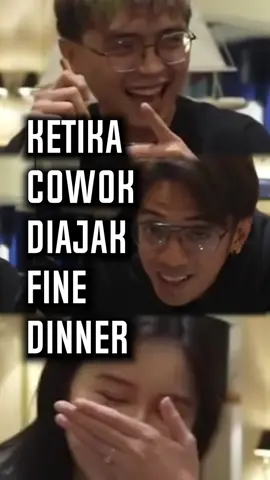 KETIKA COWOK DIAJAK FINE DINING #tepe46 #tierison #guraisu #ngakak #viral #live #fyp #dinner #gourmet #kocak