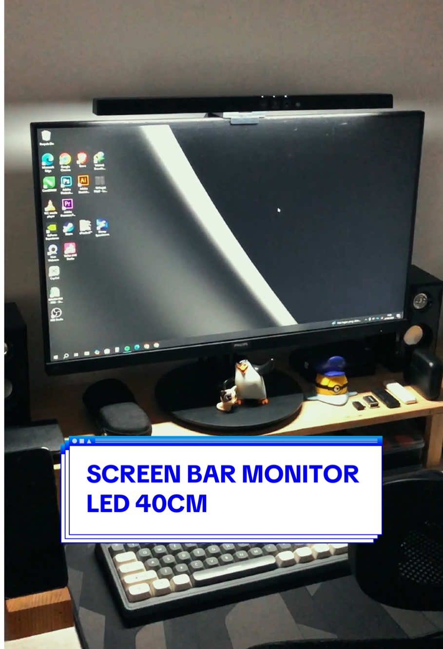 Rekomendasi Screen Bar Monitor LED 40cm, dengan harga terjangkau udah bisa bikin desk setup keren banget. #semuabisaaffiliate #satukontentiaphari #guncang66spesialgajian #paydaysale #screenbarmonitor #lightbarmonitor #ledlightbar #unboxing #asmr 