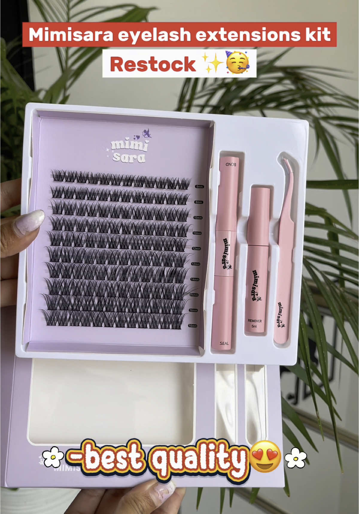 Your lash game just leveled up with the MimiSara Eyelash Extension Kit ✨ Get salon-quality results right at home! Features you’ll love: • 100% cruelty-free lashes 🐰 • Long-lasting & waterproof formula 💦 • Easy DIY application in minutes ⏱️ • Lightweight & natural feel 🌿 • All-in-one kit – tweezers, glue & lashes included! 🎯 #MimiSaraBeauty #LashGoals #DIYLashes #EyelashExtensions #CrueltyFreeBeauty #LashKit #BeautyRoutine #AtHomeGlam #NaturalLashes #LashGameStrong #MakeupEssentials #BeautyOnABudget #WaterproofLashes