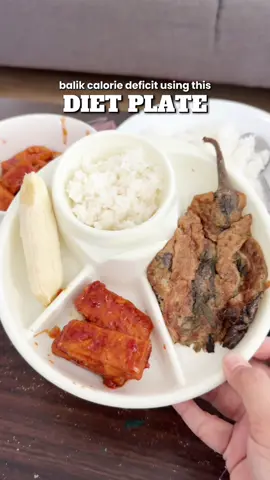 Totoo na talaga toooo hahahaha. Nakakawala ng confidence pag mataba ka so balik caldef na ulit ako. Kakayanin!! Salamat sa diet plate na to hindi ka matetemp na punuin yung plate mo #dietplate #dividedplate #deficitcalorie #caloriecounting 