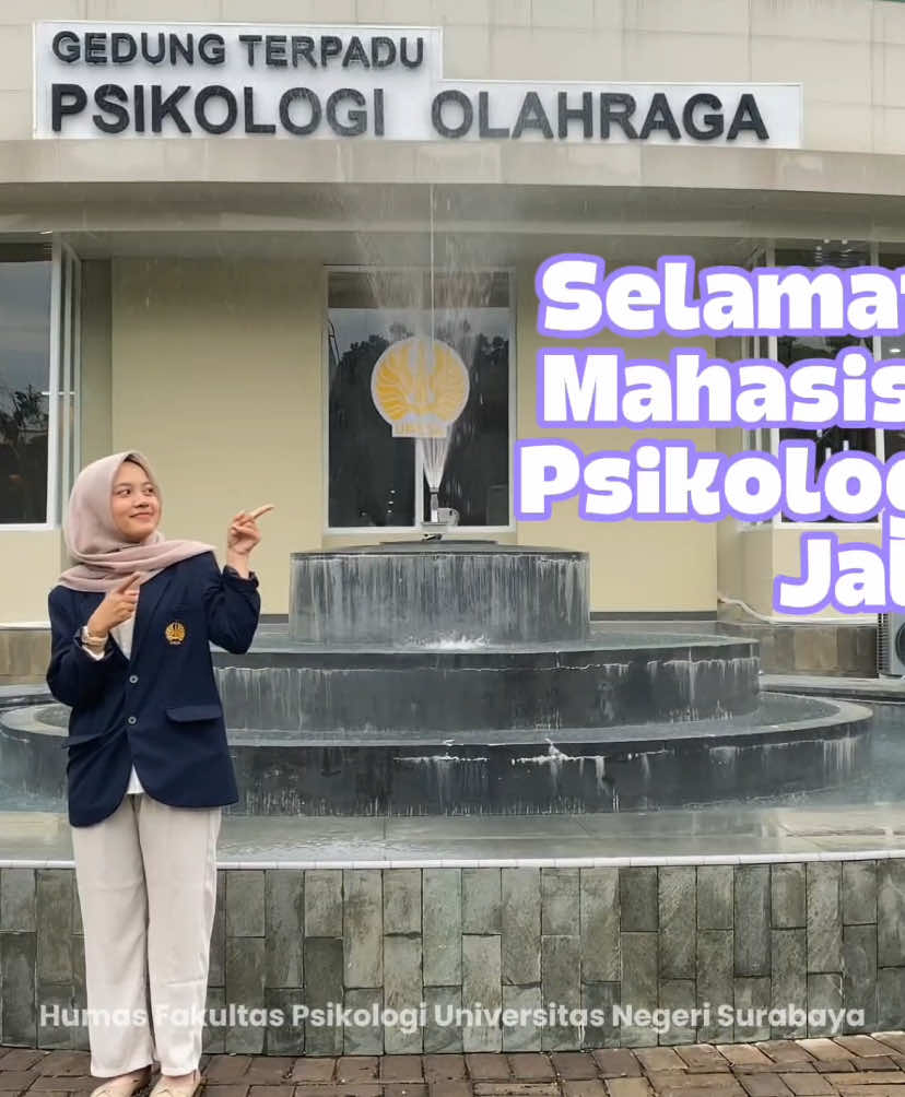 Selamat datang, mahasiswa baru jalur SNBT 2025! 🌟 H-1 perjuangan panjangmu akan terbayar dan secara resmi menjadi bagian dari keluarga besar Fakultas Psikologi UNESA! ✨ Di sini, kamu akan belajar, tumbuh, dan menemukan versi terbaik dari dirimu. Langkahmu baru saja dimulai dan kami siap berjalan bersamamu 💜  #psikologi #unesa #universitasnegerisurabaya #fakultaspsikologi #snbt #pejuangptn 