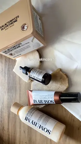 Brown skincare 🧸🤎                                               #SomeByMi #GlowWithSomeByMi #SkincareEssentials #HealthyGlow #Kbeauty #Galactomyces #SkincareRoutine #Beautytips #glassskin