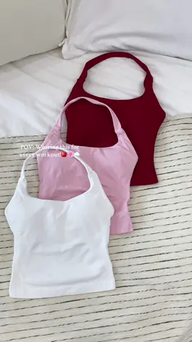TikTok’s favorite find - buttery fabric moves with you through sun salutations to sprints.#summeroutfit #haltertop #workoutfit #tanktop #spotlight #dealdrops #tiktokmademebuyit