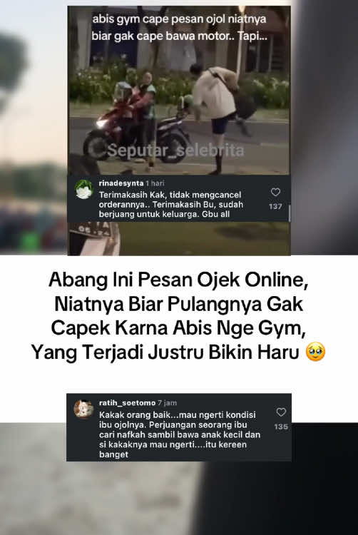 Sehat selalu orang baik 🥹 gimna menurutmu guys? #ojolwanita #berandafyp #fyp #orangbaik #ojekonline  #foruyou 