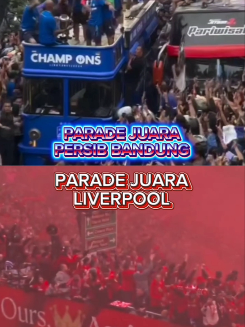Beginilah Antusiasme Perayaan Juara Persib dan Liverpool #persibbandung #liverpool #PremierLeague #liga1 #juara #FiturSuaraTikTok 