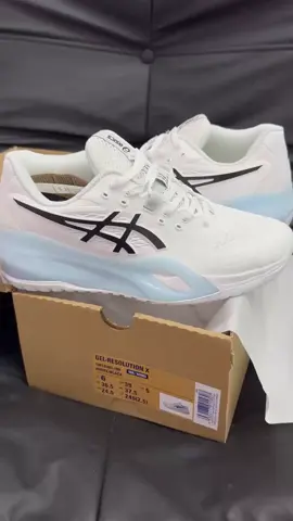 Asics Gel Resolution X White Black • sz36-44  • Cam kết hàng như hình shop chụp #câulong #pikeplacemarket #thethao 