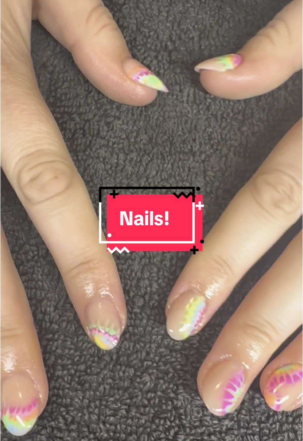 Get my nails done with me. They lasted a whole week before I had to take them off for surgery. Absolutely gutted. @💜Mystic Nails by Laura Hall💜 #nails #nailart #naildesigns #tiedye #hippyvibes #nailtechs #mynailtechisbetterthanyours 
