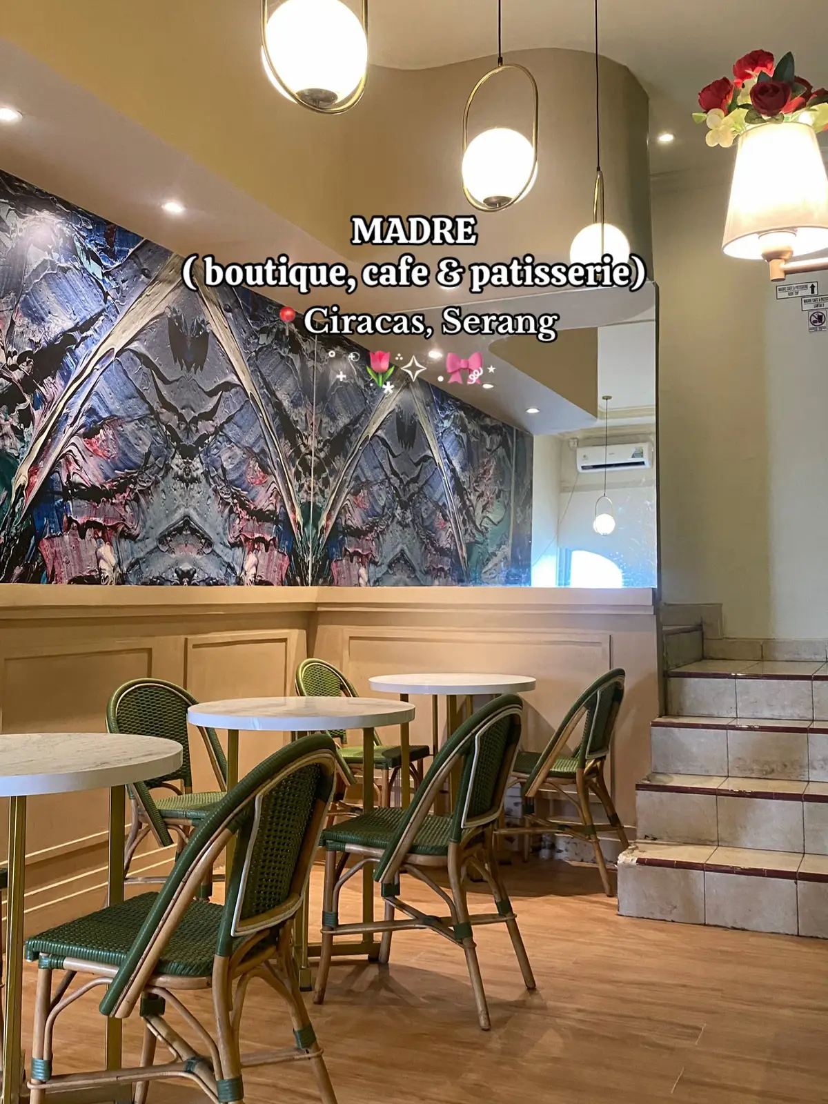 rekomendasi cafe aesthetic diserang💖✨🌻#madrecaffeserang #cafeserang 