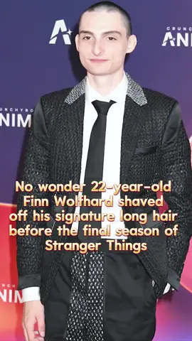 Finn woplfha shave the head #usa #foryou #celebrity #fyp #tiktok #finnwolfhard #strangerthings 
