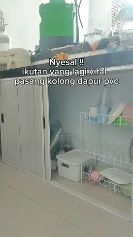 ga pernah nyesal pasang kolong dapur pvc ini pokoknya ! #kolongdapur #kolongdapurpvc #makeoverkolongdapur #kolongdapurlowbudget 