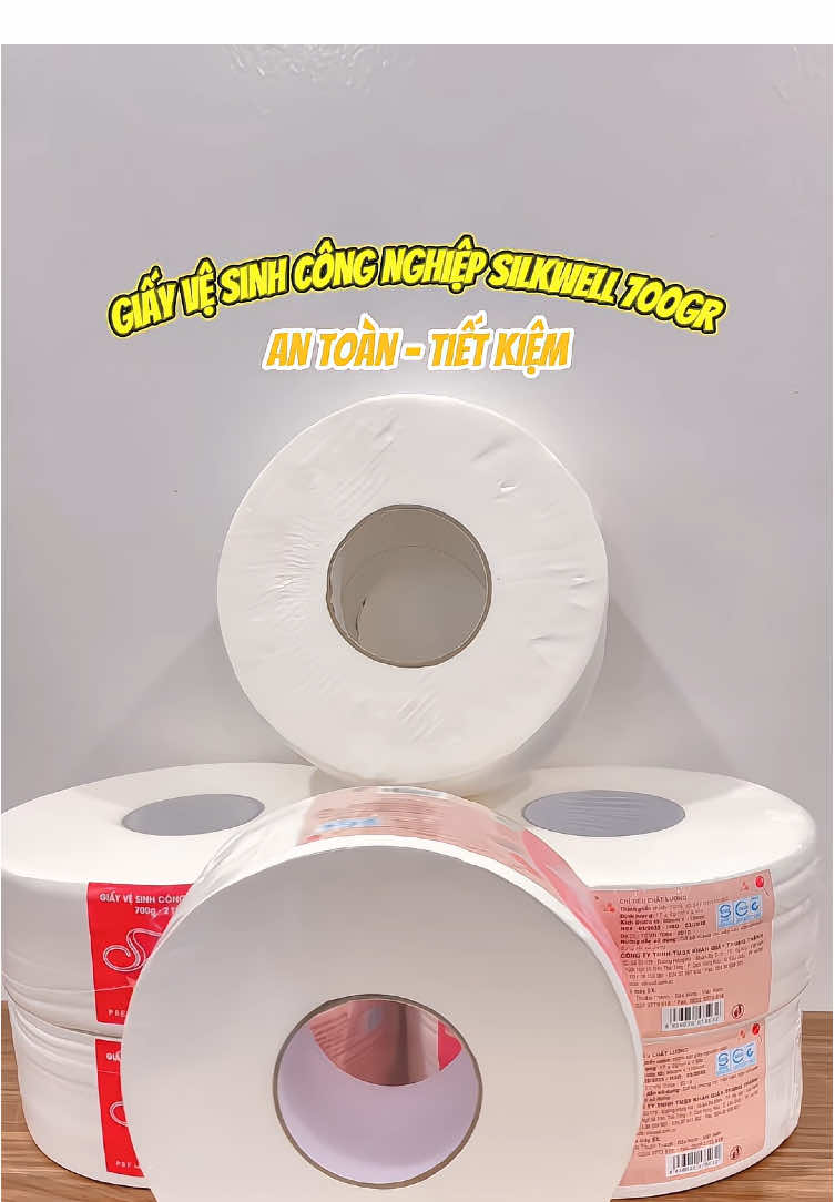 Giấy vệ sinh công nghiệp Silkwell 700gr siêu tiết kiệm đây ạ #silkwell #fyp #giayvesinh #giayvesinhcongnghiep 