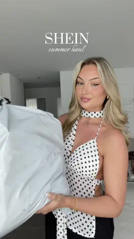 shein haul 🤍 #shein #sheinhaul #sheingiving #sheinsummer #sheinsummerhaul #sheintryon #sheintryonhaul #haultiktok #fashioninspo #haulshein #haultok #SummerFashion #sheindress #polkadot 