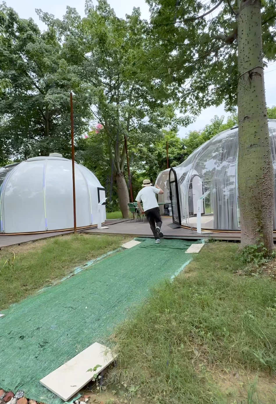 How do you like this glamping dome? #dometent #starroom #starhouse #domehouse #bubblehouse #glamping #camping #domes #dome #JCdome 