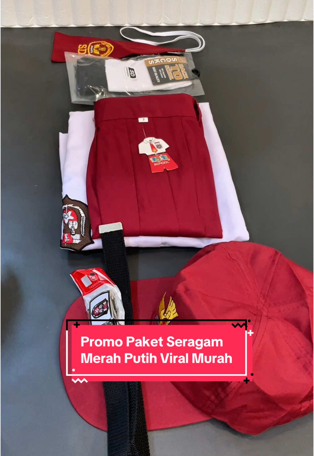 PROMO Paket Setelan Seragam Merah Putih Sekolah SD Murah,Paket Lengkap harga mulai 90ribuan aja dan sewaktu-waktu bisa berubah🔥.Stok Terbatas,Buruan Order Klik Keranjang Kuning sebelum kehabisan🥰 #seragamsekolah #seragamsekolahanaksd #seragamsekolahsd #seragamsekolahbaru #seragamsekolahsdmurah #seragamsekolahmurah #seragamanaksd #seragamsd #bajusekolah #bajusekolahmurah #bajusekolahsd #bajusekolahanak #paketbajusekolah #seragampramuka #seragampramukamurah #seragampramukasd #seragamsd #seragamsdmurah #seragammerahputih #setelanseragammerahputih #seragammerahputihmurah #belilokal