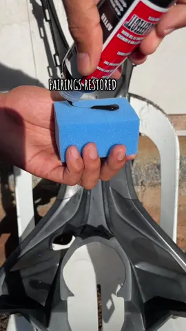 No more fading color #fyp #backtoblack #boss #fairingsrestoration #trending 