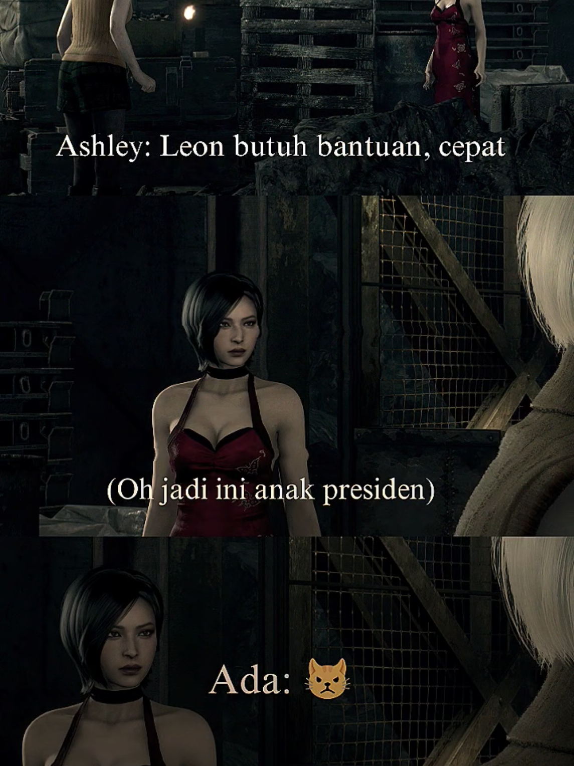 Ada: Cakep juga nih saingan baru gua #Adawong #AshleyGraham #fyp #residentevil4edit #residentevil4remake #jedagjedug #jj #viral #trend #alightmotion_edit 