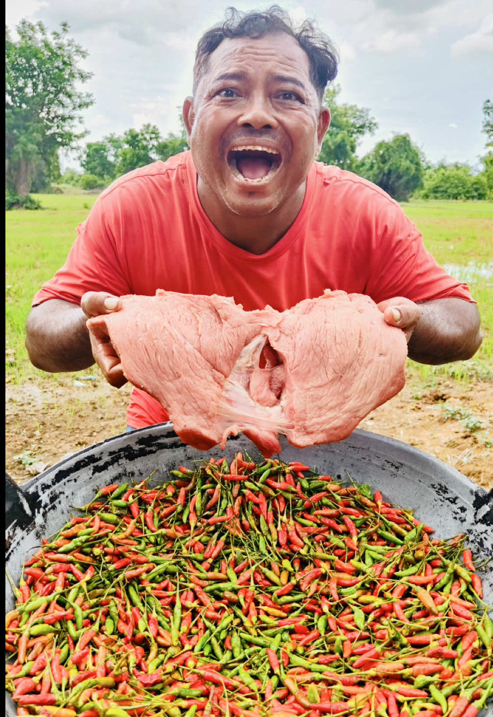 How to cook beef with chili recipe #foodtiktok #eating #beef #chili 