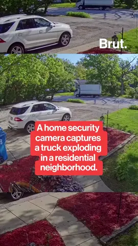 A home security camera captured a truck explosion in Addison, Illinois, as it drove through a residential neighborhood. The driver sustained only minor injuries. It exploded due to an alleged propane leak⁣ from tank inside. #AddisonIllinois #TruckExplosion #SecurityCameraFootage #VehicleExplosion #CaughtOnCamera