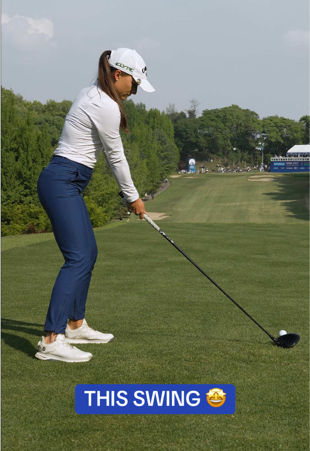 Swinging into Major week with Aline Krauter ☘️ #golf #golfswing #golfing #uswomensopen #letgolf #let #lpga #lpgatour #golftips #womensgolf #golftiktok #golftok #golflife 