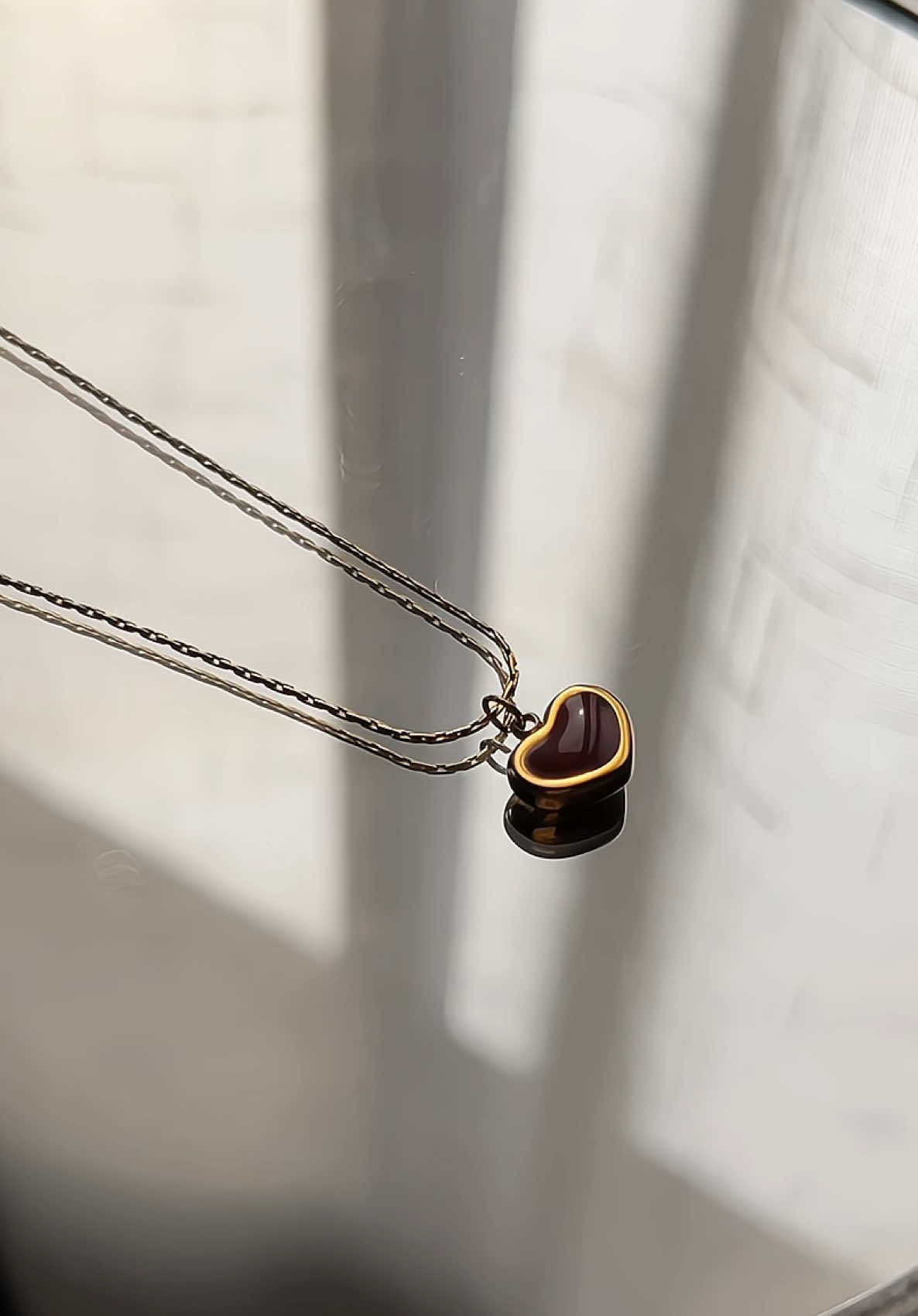renee red heart necklace 💌 | gift idea for her #necklace #giftideas #heartnecklace 