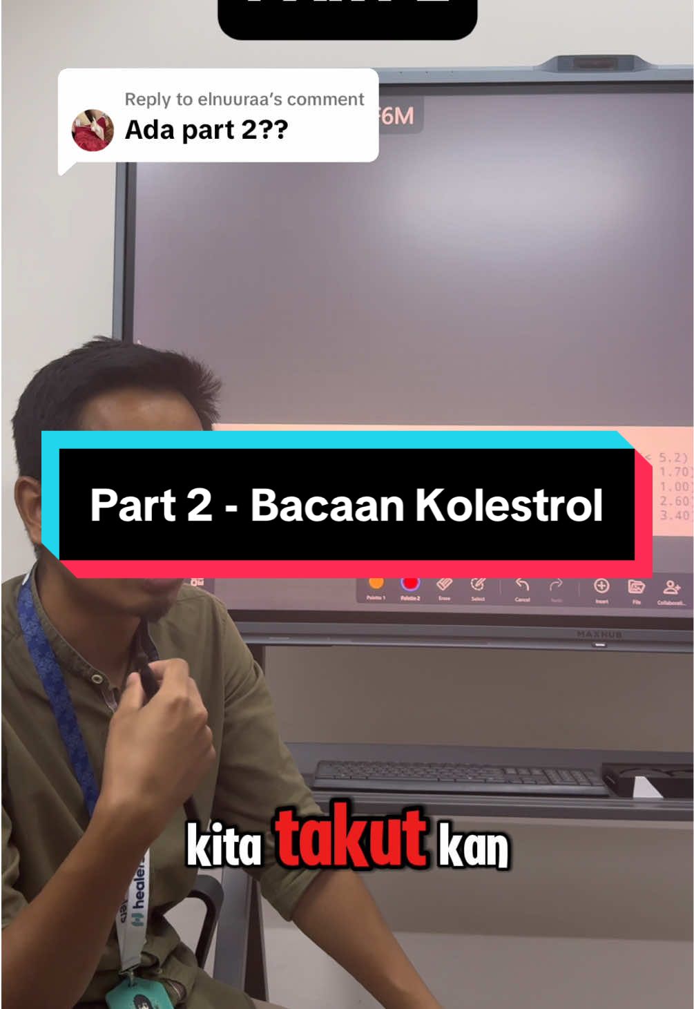 Replying to @elnuuraa  Total kolesterol tinggi ≠ bahaya? Ketahui bacaan yang benar-benar perlu dirisaukan — bukan semua tinggi itu berisiko!  #CekKolesterol #KesihatanJantung #InfoDoktor 