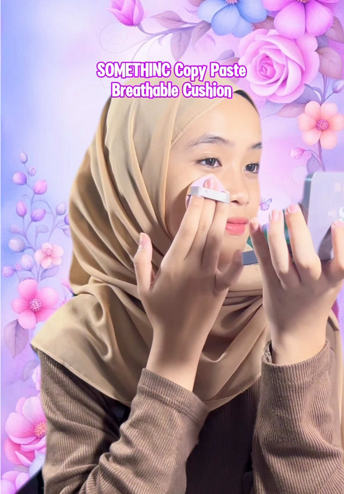 Ntah udah berapa kali ganti refill cushion ini saking sukanya. SOMETHINC Copy paste Breathable Mesh Cushion link produk klik  @Nikeyy  #cushion #somethinc 