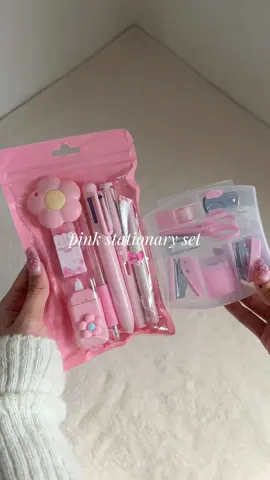7pcs set: pen, multicolor pen, magic pencil, highlighter, eraser, cut*er, correction tape! 8pcs set: stapler, hole puncher, sharpener, $cissor, stapler, stapler refill, tape dispenser, tape refill, & nail puller! ༄.° #stationary #pinkstationary #schoolessentials #backtoschool #schoolsupplies #schoolsuppliesset #stationaryset #ministationary #minischoolsupplies 
