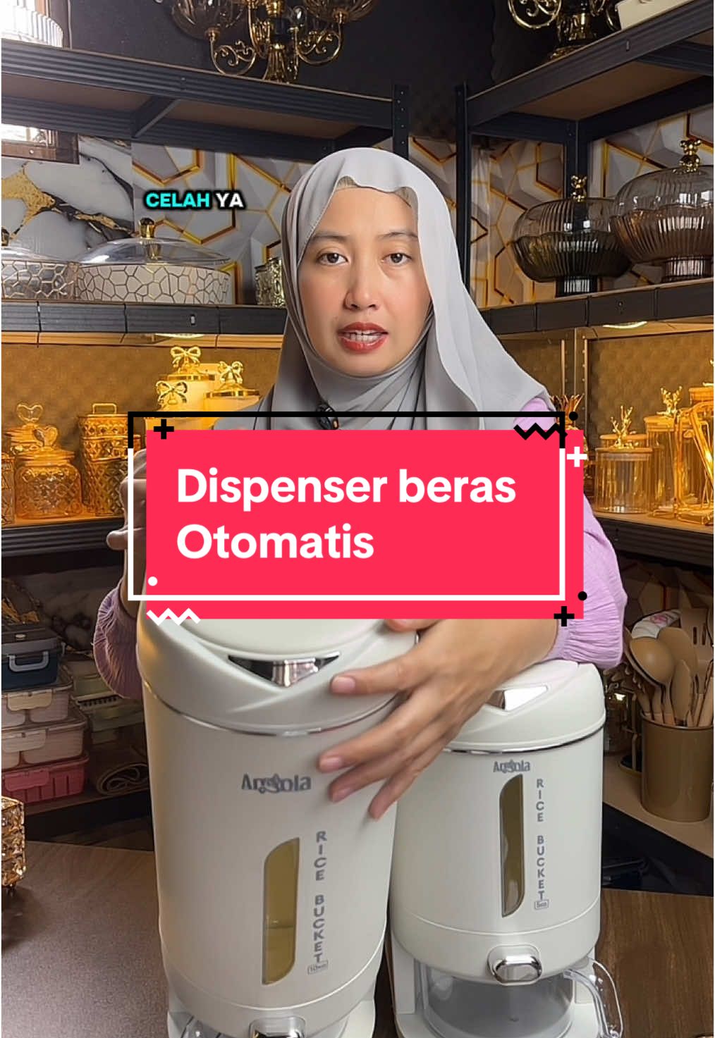 Dapur pastinya gak bakalan sempit kl pake dispenser beras yang ini #dispenserberas #dispenserberaskekinian #wadahberas #tempatberas #dispenserberasmurah 