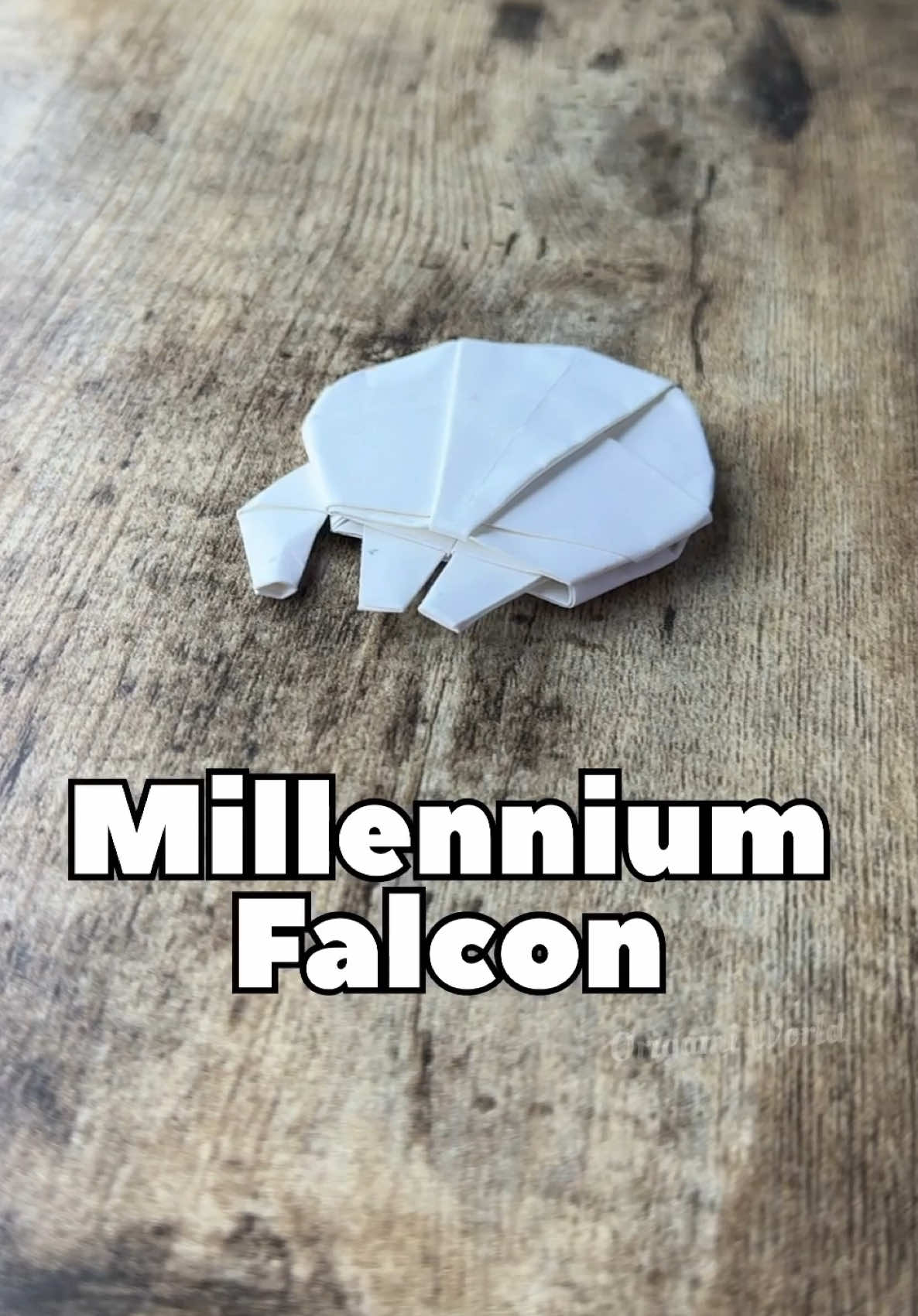 Origami Millennium Falcon Tutorial #millenniumfalcon #starwars #hansolo #origamistarwars #origami #origamitutorial #paperplanes 