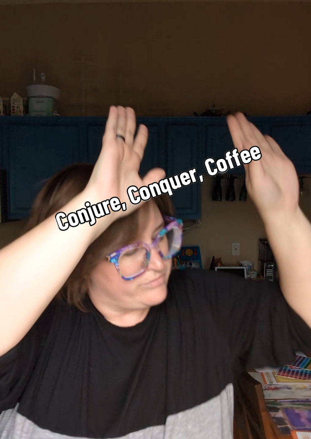Coffee in one hand, rhythm in your bones. We’re calling in momentum, movement, and main character energy today. We’re not easing into the week. We’re stepping into it. One-two step, sip, slay, repeat. #ConjureConquerCoffee #morningritual 