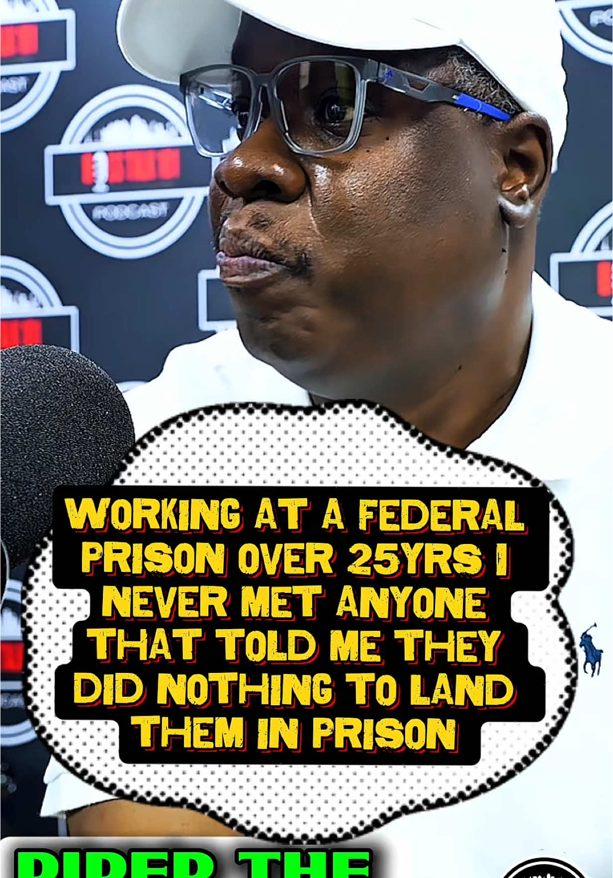 @piperthecomedian said when he was working at a federal prison over 25yrs I never met anyone that told me they did nothing to land them in prison. Do you agree? #prison #wronglyconvicted #innocent #comedian #piper #fyp #podcast #bosstalk101 #interview #bosstalk #conversation 