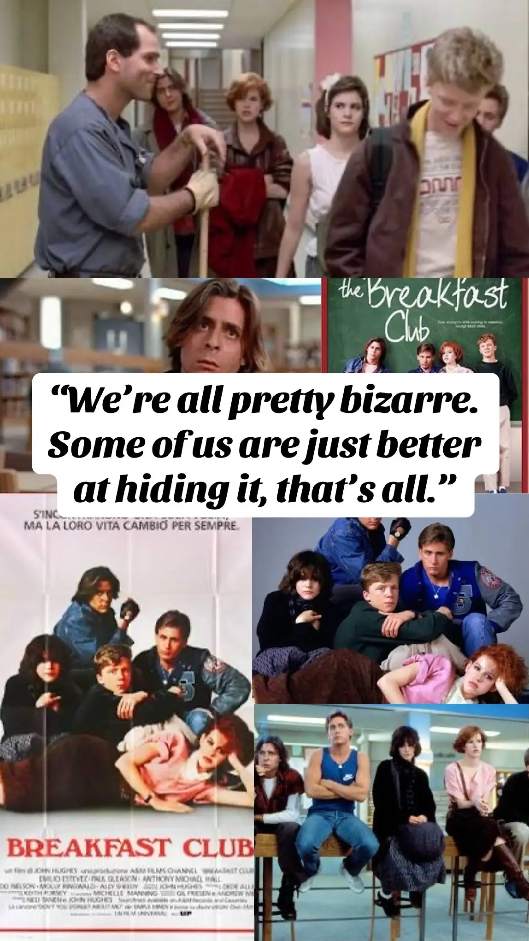 Epic quote from this epic 80s movie & so much truth behind it. #genx #genxtiktokers #fyp #breakfastclub #80smovies #80smovie #quotes #over50club 