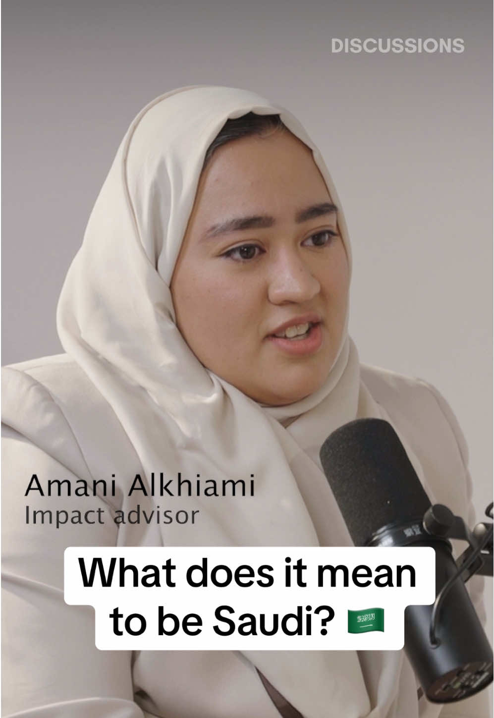 What does it mean to be Saudi? 🇸🇦 Watch the full episode with Amani Alkhiami, Impact Advisor and Founder of Saudis in International Organizations 📚🧠 The full episode is linked in bio📚🧠 #Discussions #SaudiArabia #podcast #podcastclips  #Riyadh #Saudipodcast #education #educationalclips #advice #careeradvice  