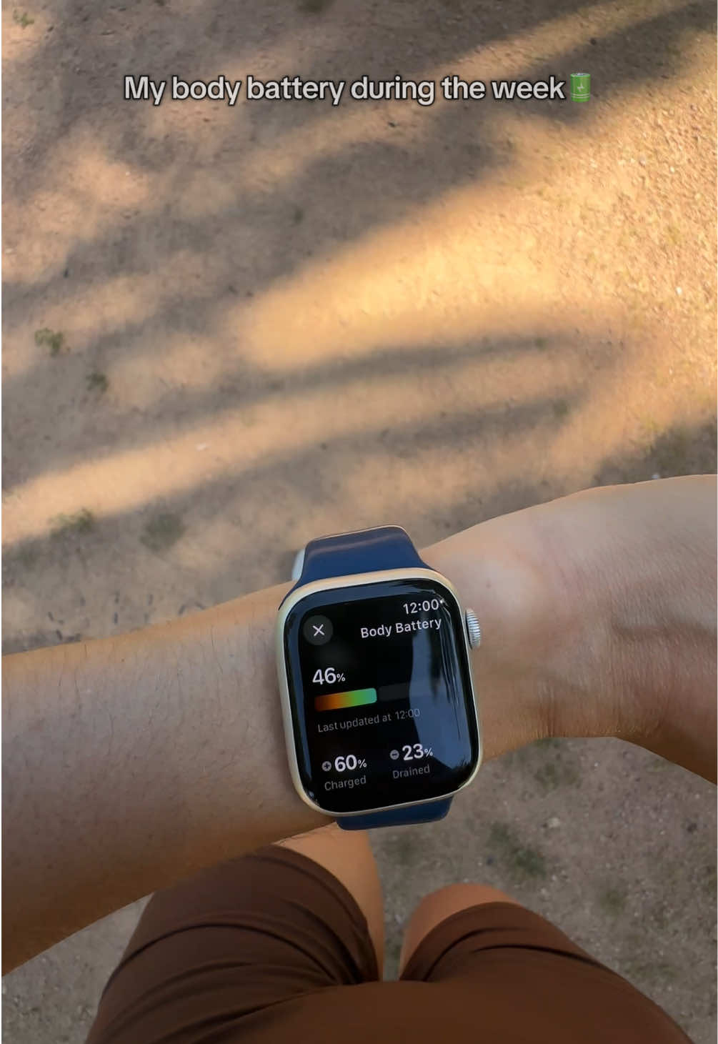 I’m tracking it everyday now🫡 thanks to my new App #BodyBattery #TrackYourEnergy #SelfAwareness #PeakWatchApp #AppleWatch 