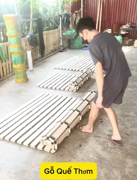 Chất liệu 100% Quế Thơm #giuongngu #giuongpallet #giuonggapgon #giuongngudep #xuhuong 
