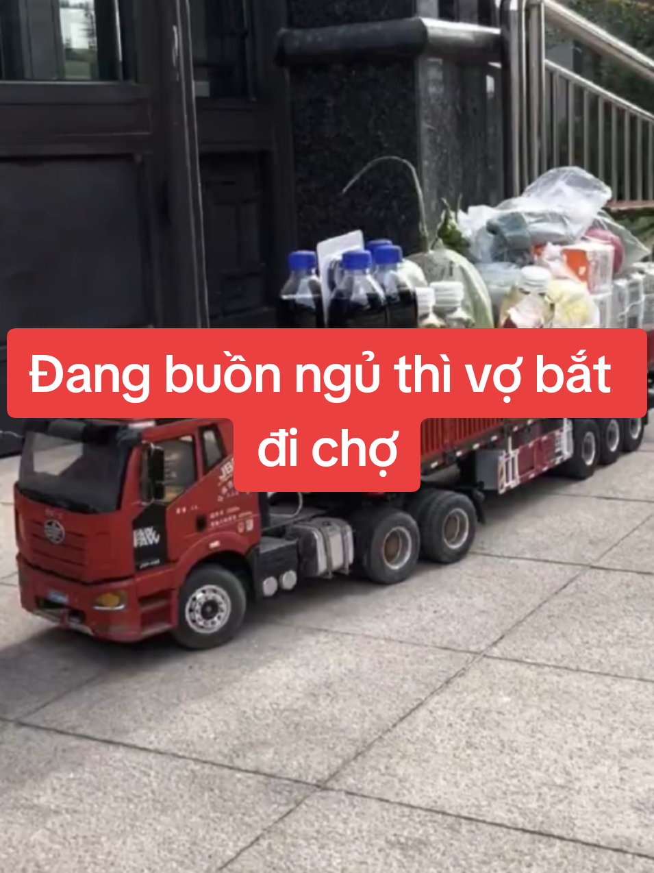 Đang buồn ngủ thì vợ bắt đi chợ #xuhuongtiktok2025 #tiktok #xuhuongtiktok 
