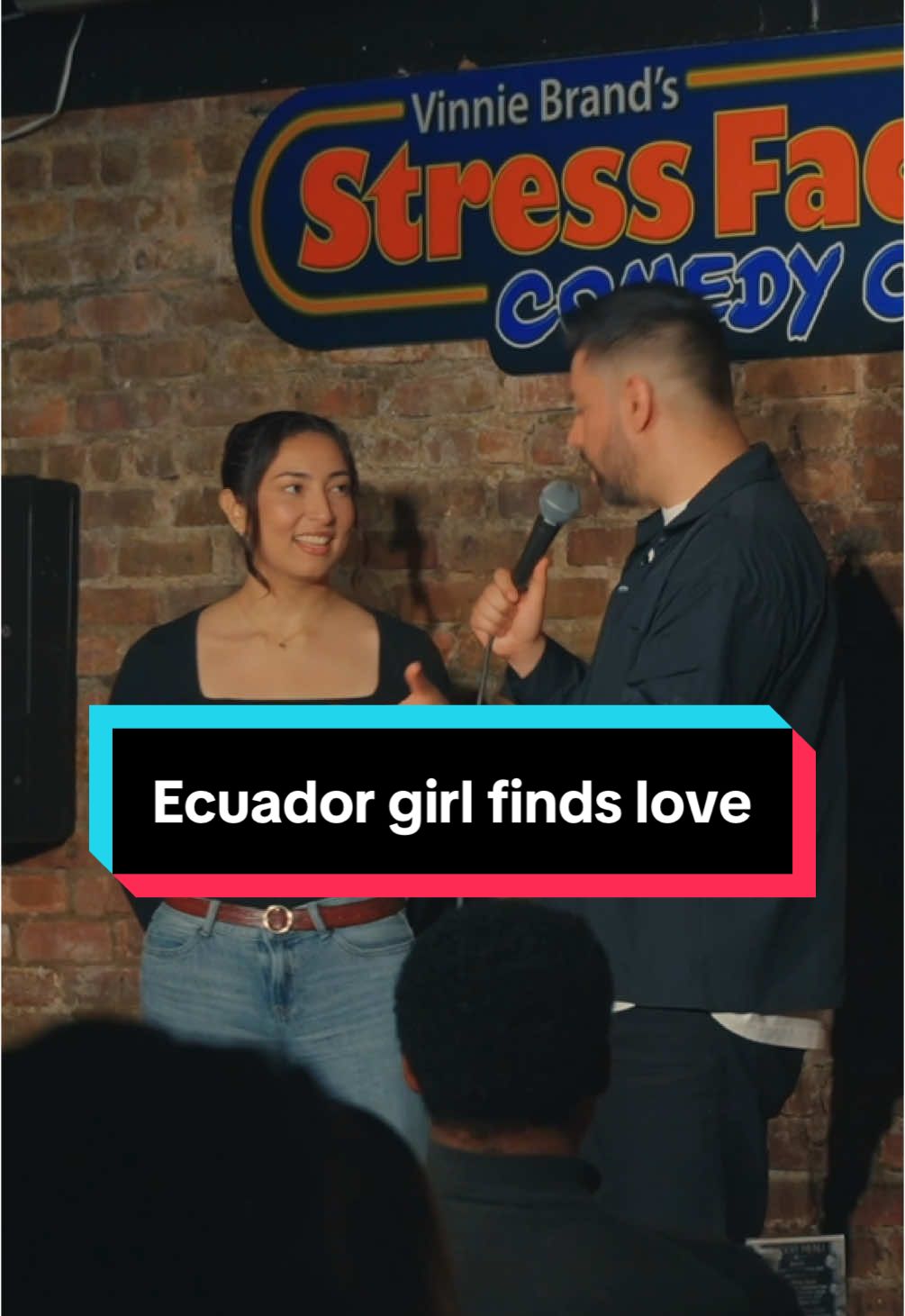 Ecuador girl finds love #standup #ecuador #fyp #latina #standupcomedy #crowdwork #jokes #martinamini 