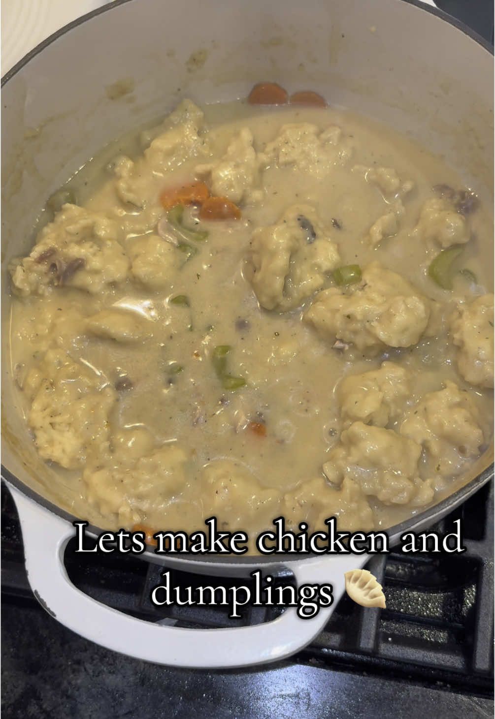 It’s been raining for a week in Mississippi, so I needed one of my favorite comfort meals 🙌 nothing better than a pot full of dumplings on a gloomy day ⛈️ #comfortfood #southerncooking #chickenanddumplings #recipes #cooking 