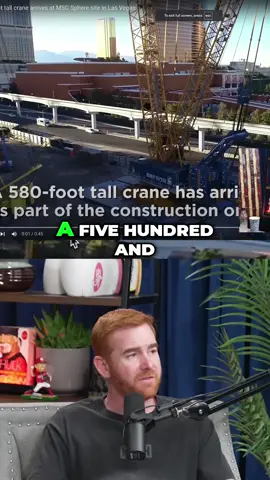 Giant Crane & Sphere Size, Statue of Liberty Comparison!#fyp #podcasts #theovon #andrewsantinoclips