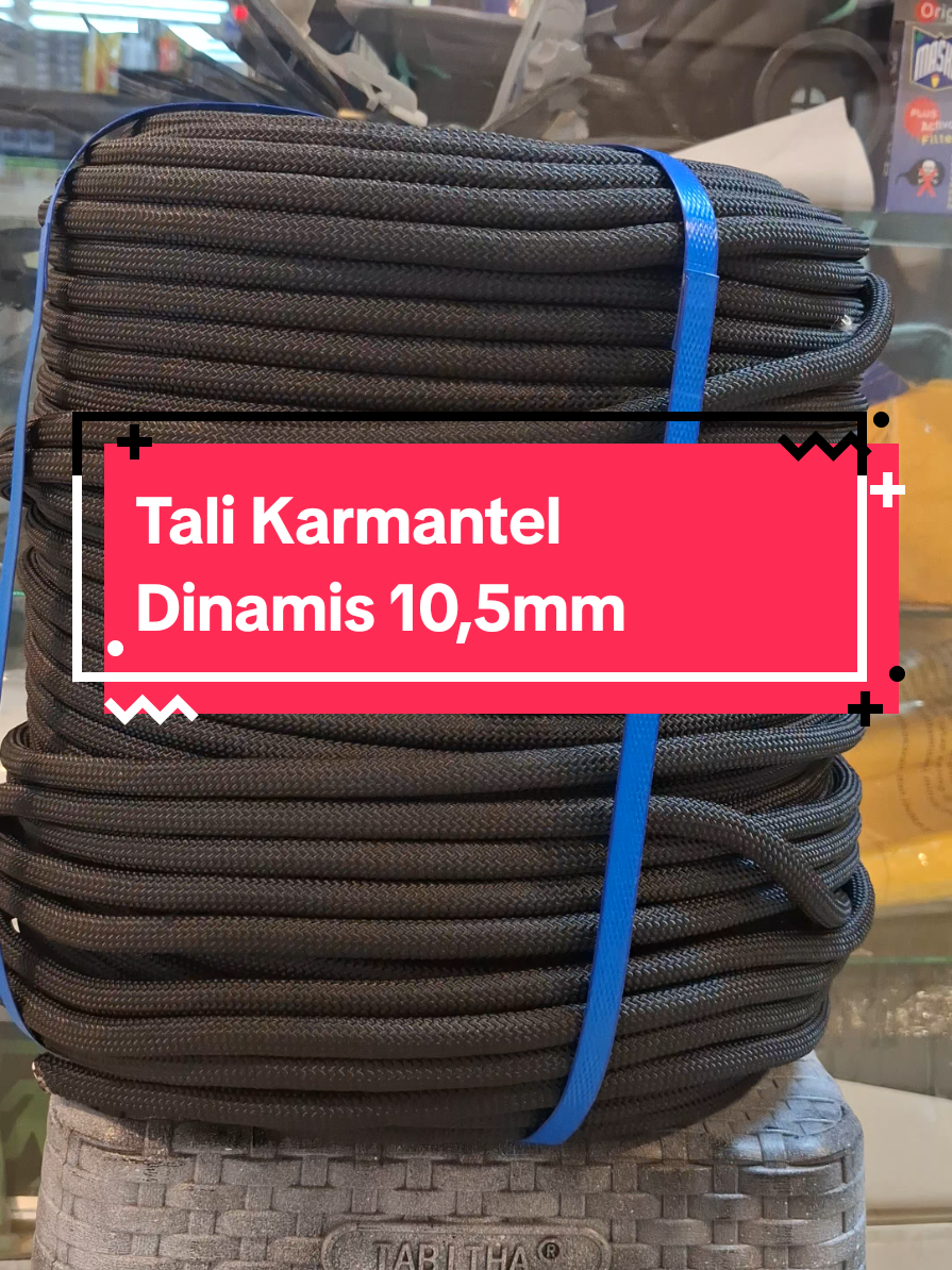 Tali Karmantel Dinamis 10,5mm  #talikarmantel #taliclimbing #talipanjattebing #fortunajayasafety #fyp 